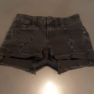 NOBO Distressed Black Cut Off Jean Shorts